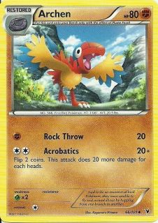 Pokemon TCG Noble Victories Archen Card 66