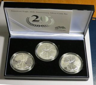 2006 20th Anniversary Silver Eagle Set with Uncirculated Proof and
