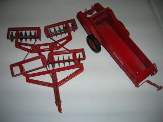 IHC McCormick Deering Farmall Toy Disk and Manure Spreader