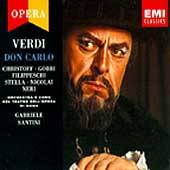 Verdi Don Carlo / Santini, Christoff, Gobbi, Filippeschi by Mario