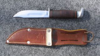XX USA Fixed Blade Knife w Sheath Near Mint Like A Mini Shark