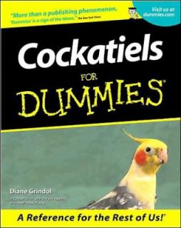 Cockatiels for Dummies by Diane Grindol 2001, Paperback