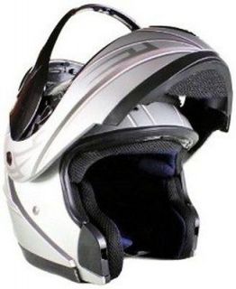 FLIP UP Full Face Adult Snowmobile Helmet Sizes S   XXL CLEARANCE