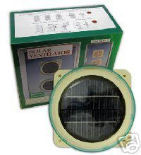 SOLAR POWERED FAN VENTILATOR,IDE AL FOR GREENHOUSE/SHE D