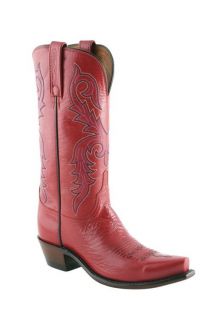 Lucchese 1883 Ladies Goat Cowboy Western Boots Red NV4006.S54 All