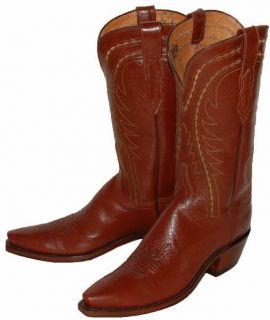 676 New LUCCHESE Buffalo Cowboy Boots Womens 8.5 B $300