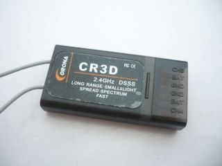 Corona CR3D 2.4G DSSS V2 3 Channel Receiver For Futaba 3PK 3PM CT3F