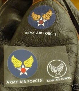 ARMY AIR FORCES / ARMY AIR CORPS / AAF DECAL for A 2, B 3, D 1 flight