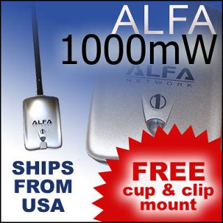 Alfa 1000mW USB Wireless G Adapter AWUS036H LONG RANGE