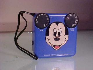 Mickey Mouse Disney AM 9V Battery Op Transistor Radio