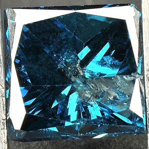 BEAUTIFUL PRINCESS CUT BLUE RARE LOOSE NATURAL DIAMOND SOLITAIRE I47
