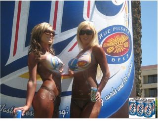 Miller Lite Beer Body Paint Girls Refrigerator Magnet