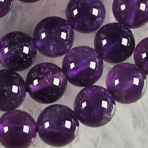Rare AAA+++ 6mm Natural Russian Amethyst Gemstones Round Loose Beads