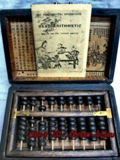 Newly listed traditionar CHINESE OLD Computing TOOL abacus+WOOD BOX