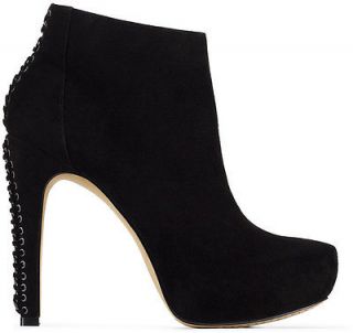 VINCE CAMUTO CANNON BOOTIE IN BLACK SUEDE /FLAVIAN / KABO / JERELL