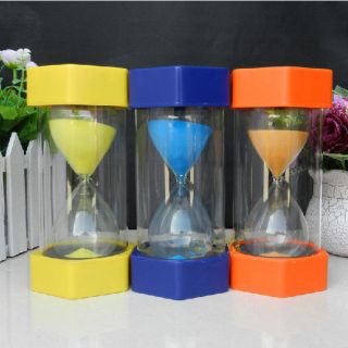 Colorful plastic sand glass sandglass hourglass timer 30min gift for