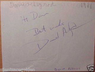 DAVID ACKROYD Actor Television 70s to 90s signed one 4.5x6.inch page #