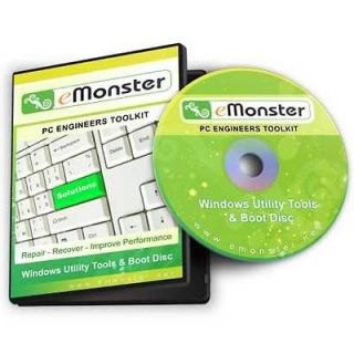 Windows 7 ~ Vista ~ XP Repair PC + Laptop CD BOOT Disc Recovery