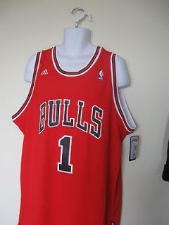 CHICAGO BULLS DERRICK ROSE #1 NBA Adidas Sewn On Mens Jersey NWT