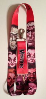MONSTERS of FILMLAND LANYARD SDCC 2012 ADDAMS FAMILY MUNSTERS DRACULA