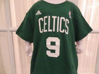 NWT NBA Adidas Boston Celtics Rajon Rondo Little Kids Short Sleeve Tee