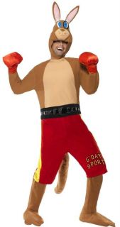 Male Adult Funny Novelty Boxing Kangaroo Boxer Fancy Dress Costume