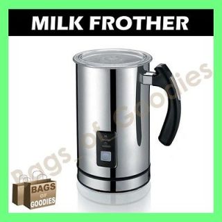 NEW Expressi Coffee Milk Frother Warmer Electric Stainless Steel Latte
