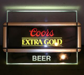 Vintage COORS Extra COLD Beer Advertisement WALL SIGN Light Up/Lighted