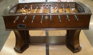 Foosball Table ELECTRONIC SCOREBOARD ELEGANT PARQUET WOOD VENEER