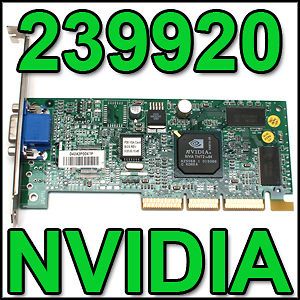 Compaq nVIDIA TNT2 16MB AGP Low Profile Video Card 239920 001 MS 8830