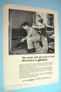 Vintage image of Air Conditioner Repairman for Westinghouse 1957 Print