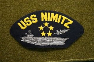 5183) US Navy Ship Cap Patch Tab USS Nimitz USN Insignia Badge