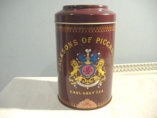 JACKSONS OF PICCADILLY EARL GREY TEA TIN/UTILE DULCI