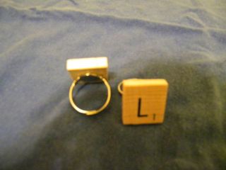 Scrabble Tile Ring As Seen on the Vampire Diaries