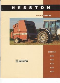 Brochure   Hesston   565 555 540 et al Round Balers   1993 (FB282
