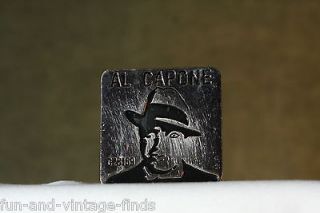 AL CAPONE American Chicago Gangster MENS Silver BELT Buckle Jewelry