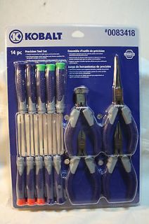 Kobalt Tools 14pc Precision Tool Set   Includes Pliers and
