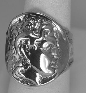 Alexander The Great Roman Empire REAL Sterling silver Ring Jewelry