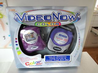 Video Now COLOR Personal Video Player & Carry Case Purple New in Box