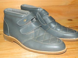 1980s British Knight Mens Boots Grey Dead Stock Sz 10 B