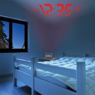 NEW AcuRite Projection Alarm Clock with Atomic Time & Temperature