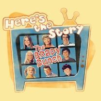 Brady Bunch TV Show Heres the Story Picture Squares Tee Shirt Adult S