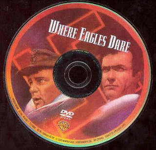 Where Eagles Dare DVD Movie Eastwood WWII DDay Alps War NO CASE