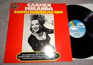 CARMEN MIRANDA South American Way LP great MCA compilation 1982