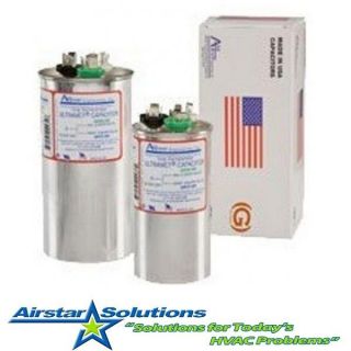American Standard Replacement Round Capacitor   Dual uF / Mfd   Made