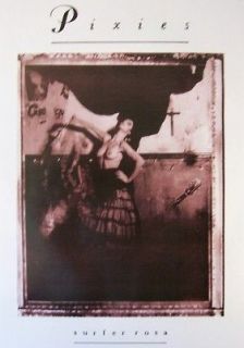 PIXIES Surfer Rosa poster 4AD Frank Black Thowing Muses