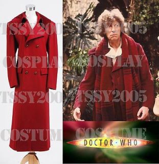Who is Doctor Dr. Dark Blue or Black Wool Trench Coat Costume *Custom