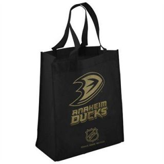 Anaheim Mighty Ducks Black Reusable Cloth Fabric Shopping Grocery Bag