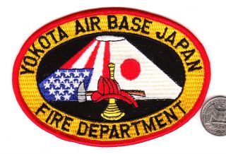 US Navy Air Station or US Air Force Yokota Air Base Japan Fire