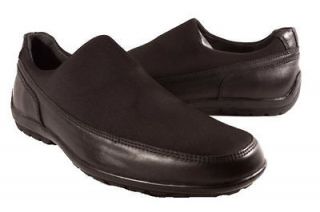 Calvin Klein Black Leather Andy Loafers Mens Shoes Medium Width